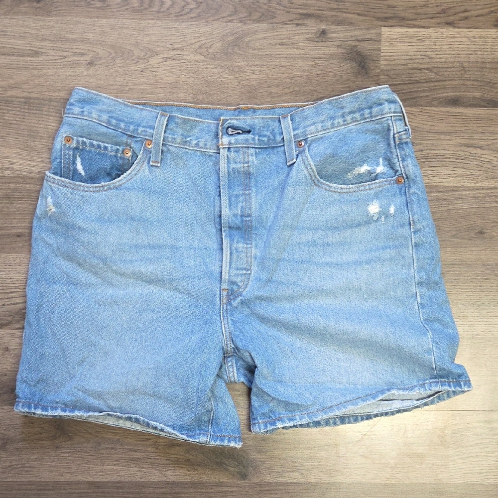 Levi's Light Blue Denim Jean Shorts